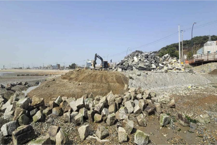 제부도 헬기 착륙장 보수공사