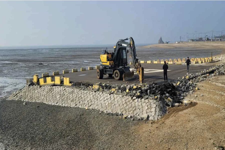 제부도 헬기 착륙장 보수공사